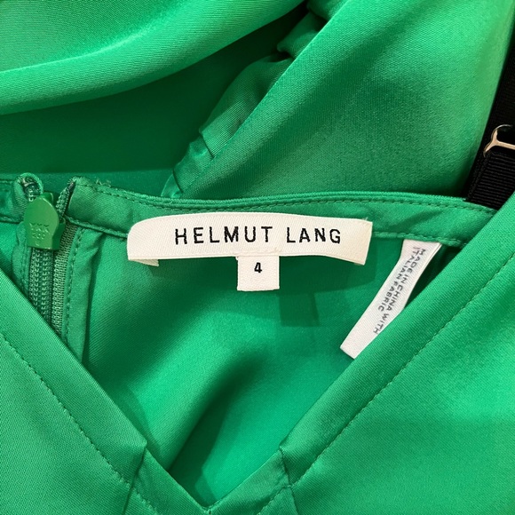 COPY - BNWOT Helmut Lang Ruched Slip Dress in Green - Picture 6 of 10